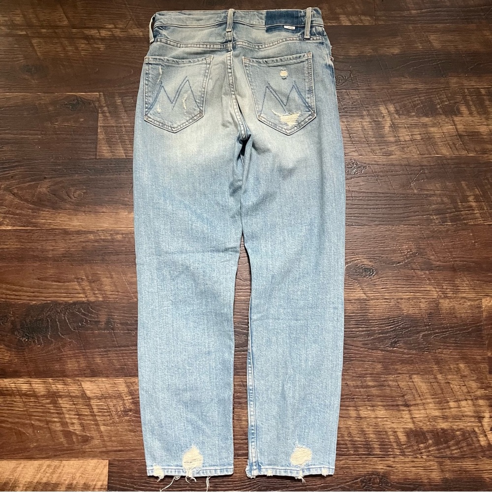 Mother Denim the Tomcat distressed lighter wash “the confession” jeans 27 - Picture 12 of 13